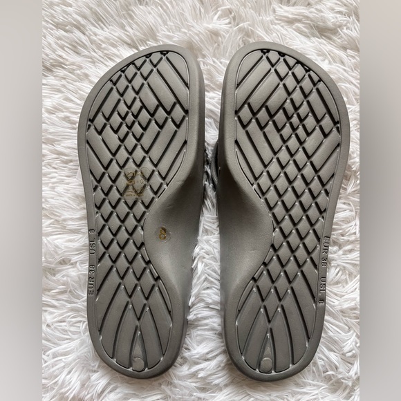 NWT UNISEX Luffymomo Flip Flops Sandals Slip On Sport Beach Thong Gray Support - Picture 5 of 12